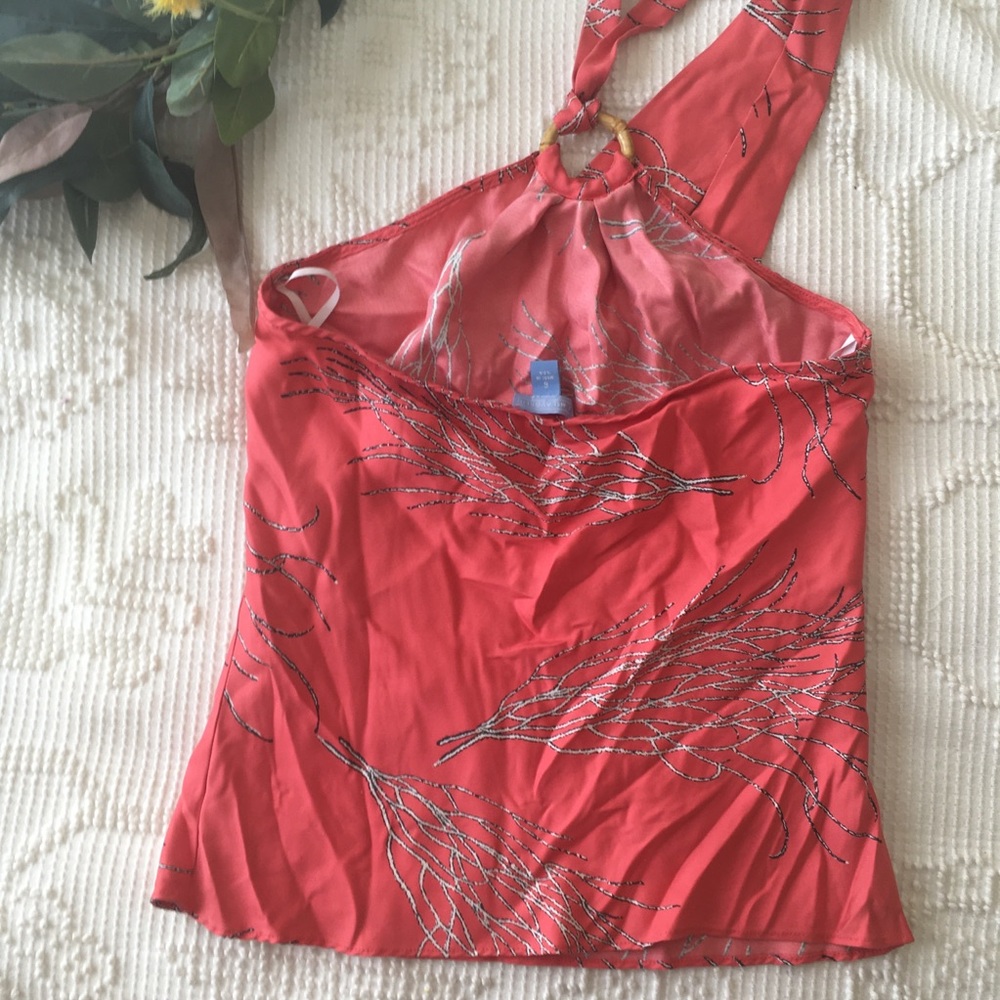 Coral red J McLaughlin top - Picture 7 of 8